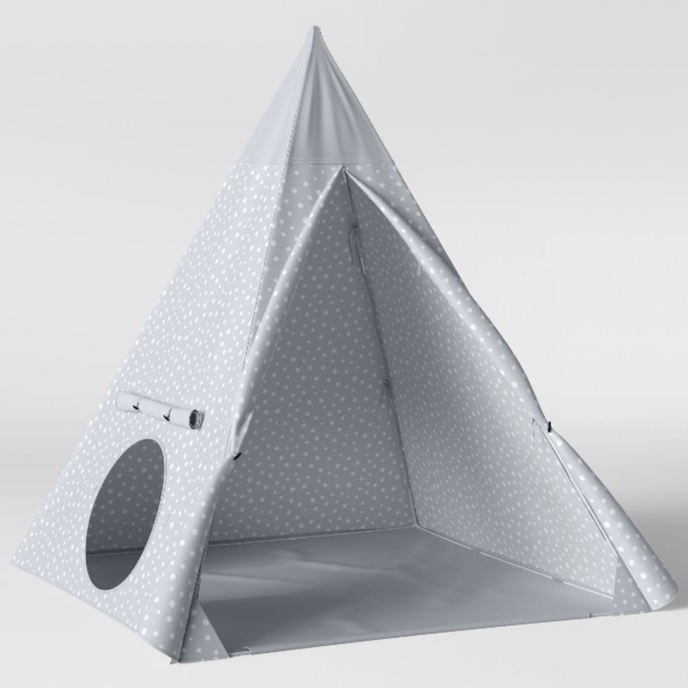 Kids Star tent teepee grey Pillowfort